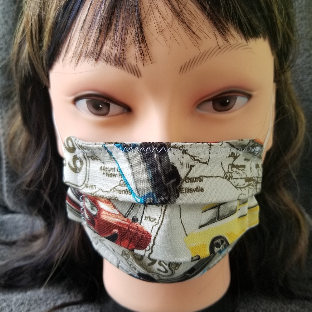 "Road Trip" style Face Mask  - Kids Size